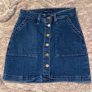 J Crew Denim Skirt